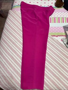 Nannette Bright Fuchsia Straight-Leg Pants